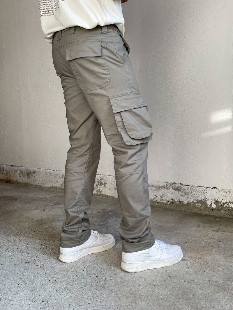 Double Pocket Cargo Pants - Khaki